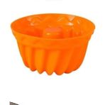 Pink Rose Silikon Mini Kek Muffin Kalıbı Rose 12 Adet - Turuncu