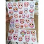 Pink Swan Craft Cute Kawaii Sevimli Pembe Tüylü Etiket Seti, Laptop, Ipad, Defter, Kitap, Planlayıcı Sticker Seti