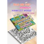 Pink Swan Craft Mandala Manifest Words Bold And Easy – 20x20 cm Büyük Boyama Kitabı, Çocuklar ve Yetişkinler İçin