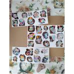 Pink Swan Craft Sevimli Kawaii Renkli Uzay Kedileri Etiket, Laptop, Ipad, Defter, Kitap, Planlayıcı Sticker Seti