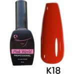 Pink World Kalıcı Oje [12ML] K18 KIRMIZI - Kırmızı