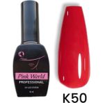 Pink World Kalıcı Oje K50 12ML - SICAK KIRMIZI