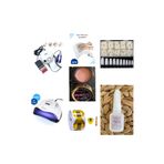 Pink world Protez Tırnak (3lü Set) Toz Toplama Cihazı Uv Led X7max Freze Makinası