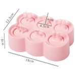 Pink2 Karikatür Dondurma Silikon Kalıp Mini Çocuk Popsicle Buz Küpü Tepsi Kalıp Ev Buz Hokeyi Topu Dıy Kalıp Kendinden Yapımı Peynir (Yurt Dışından) - Ice Cream Sticks - Renkli