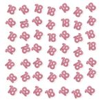 PINKAAJ 100'lü Set 1 Numara Konfeti, Pembe Simli 1 Kağıt Dağılımı, 1. Doğum Günü Partisi Konfeti, Bir Pasta Dekoru, Mutlu 1. Yıl Dönümü Parti Dekoru (5)