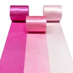 pinkblume Sıcak Pembe Saten Kurdele 65,7 Yd × 5,0 cm Geniş Ombre Pembe Kurdele Kendin Yap El İşi Hediyeler için Davetiye Kartı Parti Arka Plan Düğün Bekarlığa Veda Doğum Günü Nişan Gelin Duş Partisi Garland Süslemeleri