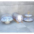 Pinkev Butterfly 8 Parça Seramik Pasta Sunum Tabağı Seti