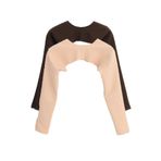 PİNKMARK PINKMARK KADIN İÇE GİYİLEN TESETTÜR BEJ KAHVERENGİ 2 Lİ PAKET BOLERO BLUZ KOLLUK MCPMBL25625