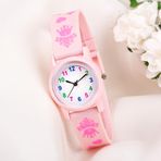 Pinkoli Çocuk Kol Saati Silikon Kordon Kız Çocuk Prenses Tacı Analog 6-13 Yaş ST-304016