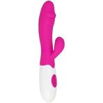 PinkRain Klitoris ve G-Spot Uyarıcı 2 in 1 Rabbit Vibratör Dildo Gizli Paket
