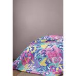 Pinky 210 Tc (83 Tel) Dijital Pamuk Saten Tek Kişilik Nevresim Takımı - Renkli - 160 x 220 cm