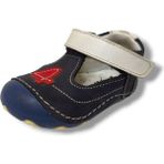 Pinky 3034-20 4 Numara Cırtlı Çocuk Ayakkabı Lacivert Beyaz 18-20 - 19