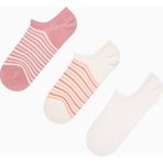 Pinky Striped 3lü Sneaker Çorap
