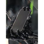 Pinlock Motosiklet Titreşim Önleyici Ayarlanabilir Boyut Motosiklet Telefon Tutucu Gidon ve Ayna Aparatlı