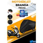 Pinlock Sym Joymax Siyah Su Geçirmez Siyah Motosiklet Brandası Miflonlu Kalın Premium Kumaş Clipsli