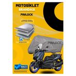 pinlock YAMAHA XMAX Uyumlu Su Geçirmez Dayanıklı Gri Motosiklet Brandası MİFLONLU KALIN KUMAŞ CLİPSLİ