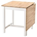 Pınntorp Katlanir Mutfak Masasi, Acik Kahverengi-Beyaz, 2-4 Kisilik, Katlanabilir, 67/124X75 Cm