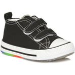 Pino Kız / Erkek Çocuk Işıklı Siyah Beyaz Sneaker Bebe Patik Spor Ayakkabı 925.P20Y.150 - Siyah - Beyaz