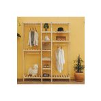 Pinoxi Ahsap Acik Gardirop 3 Askili 190X150x37 Cm Cok Amacli Dolap 100 Masif Cam Agac