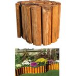 Pinoxi Ahşap Bahçe Çiti Bahçe Bordür 20X150 cm - Kahverengi