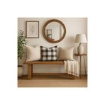 pinoxi Masif Ahşap Bank Bench 100 Cm Sandalye Mutfak Bank Eskitme Ceviz Renk