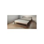 Pinoxi Masif Ahşap Başlıklı Karyola 120X200 Cm Ceviz Renk