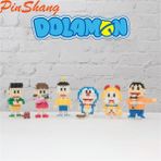 Pinshang Doraemon Yapı Taşları Karikatür Anime Montajlı Küçük Parçacık Yapı Tuğlaları (Yurt Dışından) - Parçalı Setler