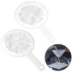 Pinsheng 2 adet süzgeç filtre file naylon, filtre Jam Straining set şarap filtresi likör filtresi filtre süzgeci ince mutfak hunileri yağ kahve çay meyve suyu şarap (200+400 file)