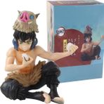 Pintimasu Anime Demon Slayer Figuer Kamado Tanjirou Agatsuma Zenitsu Hashibira Inosuke Yemek Pirinç Topları Sevimli Karikatür Pvc Koleksiyonu Oyuncaklar (Yurt Dışından) - Multicolor