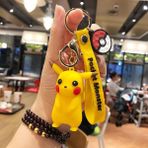 Pintimasu Sevimli Karikatür Pokemon Pikachu Anahtarlık Aksiyon Figürü Anahtarlık Takara Tomy Pokémon Psyduck Şekil Kolye Modeli Bebek Çocuk Hediye Oyuncak (Yurt Dışından) - Multicolor