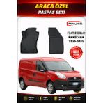 PINUKS Fıat Doblo Panelvan 2012 Araca Özel Havuzlu 5d Oto Paspas Seti Pro Seri - Siyah