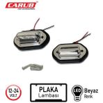 PINUKS Plaka Lambası Nikelaj Smd Ledli 12V-24V 2li Tk Takım