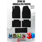 PINUKS Renault Kangoo 2007 Eski Kasa Model 3D Siyah Renk Premium Oto Paspas Seti - Renkli