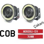 PINUKS Sis Lambası 76MM Mercek Angel LED Çakarlı 12V Takım