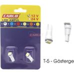 PINUKS T5 LED Gösterge Ampul 12V Beyaz Takım