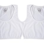 Pinuptex® 2'Li Sporcu & Yüzücü Büstiyer &Yarım Atlet (2Adet) (Beyaz, M)