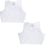 Pinuptex® 2'Li Sporcu & Yüzücü Büstiyer &Yarım Atlet (2Adet) (Beyaz, S)