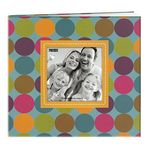 Pioneer Photo Albums Fotoğraf Albümleri 20 Tasarımcı Baskılı Yükseltilmiş Çerçeve Kapak Koleksiyon Defteri 20,32 x 20,32 cm Sayfalar, Puantiyeli