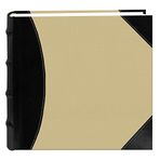 Pioneer Photo Albums Yüksek kapasiteli fotoğraf albümü, plastik, siyah ve bej, 500 not cebi
