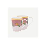 PIP STUDIO 51002218 145 ml La Majorelle İkili Pembe Küçük Mug Seti