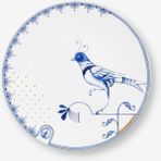 Pip Studio Blue Bird Beyaz Porselen Pasta Tabağı 18 cm - Belirtilmemiş