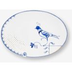 Pip Studio Blue Bird Beyaz Porselen Servis Tabağı 30X21,5 cm - Belirtilmemiş