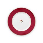 Pip Studio Kırmızı Pasta Tabağı LOVE BİRDS KIRMIZI TABAK 21 CM