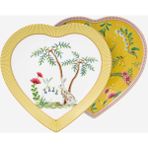 Pip Studio La Majorelle Sarı Porselen Kalpli Tabak Seti 21,5 cm