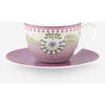 Pip Studio Lily & Lotus Mor Porselen Çay Fincanı 280 ml