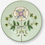 Pip Studio Lily & Lotus Yeşil Porselen Petit Four Tabağı 12 cm