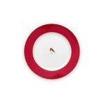 PIP STUDIO Love Birds Collection Kırmızı Porselen 21 cm Kahvaltı Tabağı