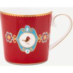 Pip Studio Love Birds Kırmızı Porselen Kupa 150 Ml