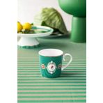 PIP STUDIO Love Birds Yeşil Madalyon Desenli 150 ml Küçük Mug
