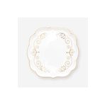 Pip Studio Royal Gold White Beyaz Porselen Çay Tabağı 10 cm